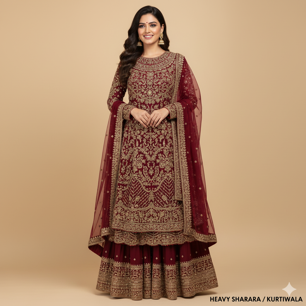 Heavy Sharara Suits