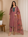 Dusty Mauve Straight Suit Set