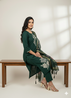 3 Piece Kurti Pant Set