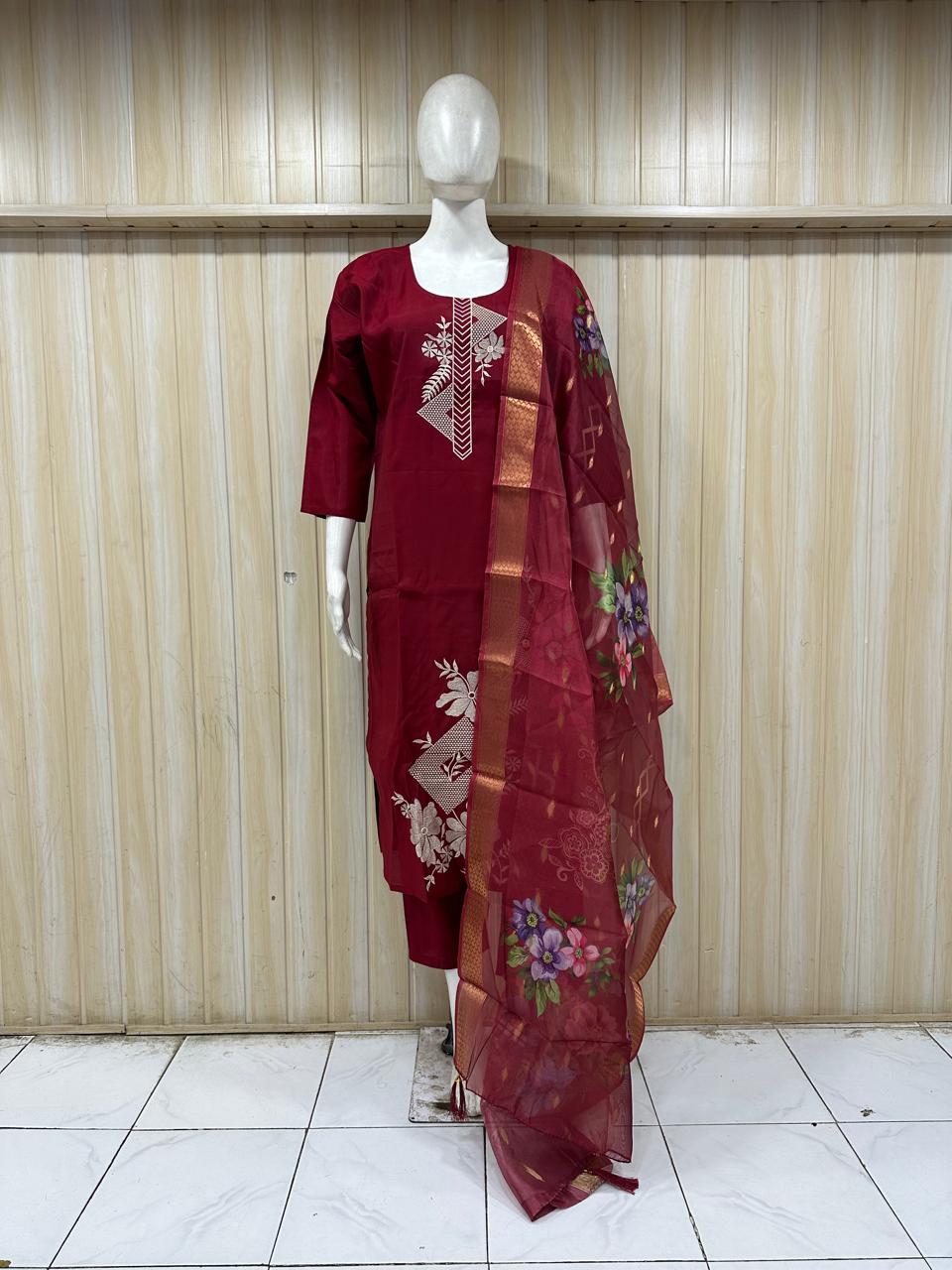 3 Piece Kurti Pant Set