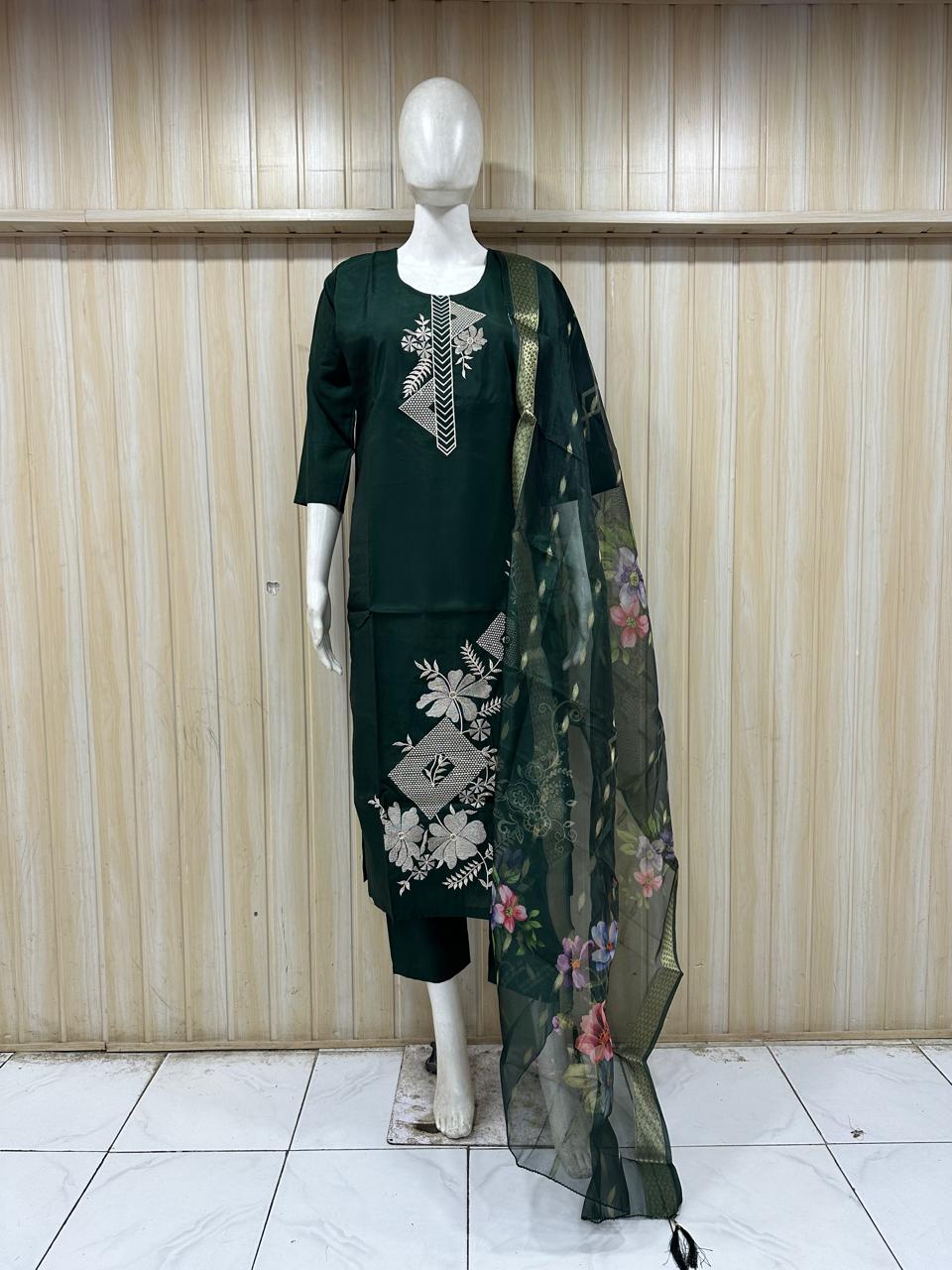 3 Piece Kurti Pant Set