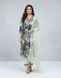 This is a professional fashion photoshoot image of a female model wearing a traditional Indian kurti set. The photo is styled to look clean, elegant, and suitable for catalogs or online stores.