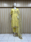 Nice elegant piece yellow traditional  Kurti Set tell me information