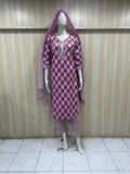 Patterned Designer Traditional Kurti Set with Matching Dupatta