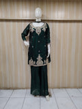 Dark Green Embroidered Outfit