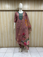 Dusty Mauve Straight Suit Set