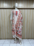 Elegant Off-White GEORGETTE Printed 3-Piece Ethnic Suit Set with Coordinated Dupatta